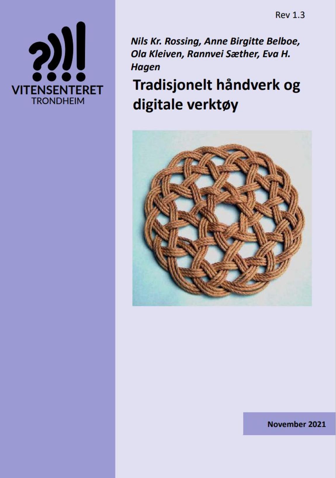 Forside for heftet Tradisjonelle håndverk og digitale verktøy